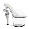 Pleaser - REVOLVER712 Mules à talons - Chaussures de pole dance - Blanc Product image